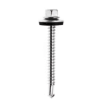 5.5 x 50mm Hexagon 16mm Washer Tek 3, 4.0 - 12.5mm Heavy Gauge, Bi-Metal Stainless Steel A2