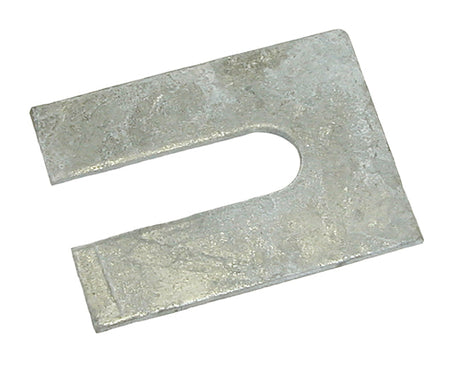 No.3 75mm x 100mm x 2mm with a 22mm slot (Suits bolts up to M20) Steel Metal Horseshoe Trouser Shim galvanised