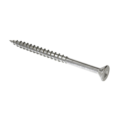 Deck-Tite 4.5 x 75mm Countersunk Square SQ2 Woodscrew, Net Coat Stainless Steel A2. TFDS04575