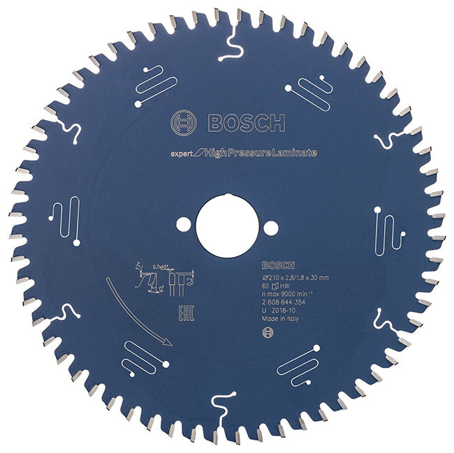 Bosch 254 x 30 x 84t Circular Saw Blade Expert for High Pressure Laminate