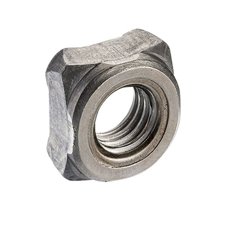 M10 Mild Steel Square Weld Nut, Self Colour