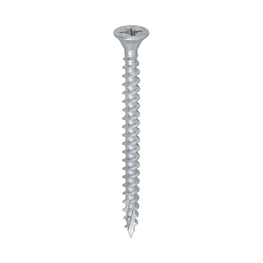 Timco 4.0 x 50 Countersunk Pozi Pz2, C2 Exterior Screws, Silver Organic