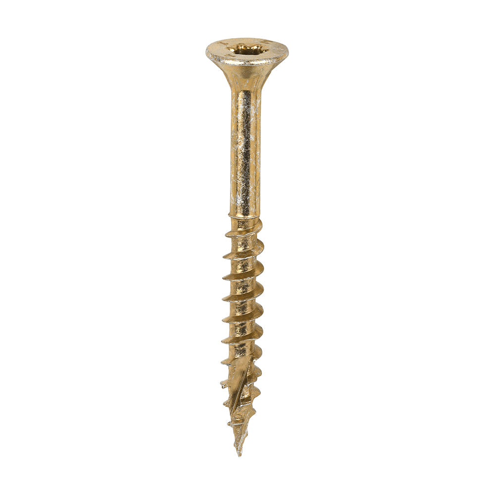 5.0 x 50 Timco Countersunk TX25 Clamp Fix C2 Woodscrews Yellow 50050C2C