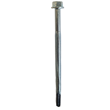 5.5 x 100mm (5/16" Hexagon Head) Self Drill Screws, Metal to Metal, Bright Zinc Plated For Steel 1.2-5.0mm Thickness ZH100B