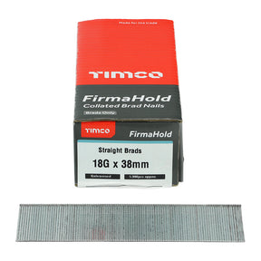 Firmahold 18g x 38mm Galv Air Electric Brad (5000 nails per box) BG1838