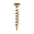 Timco 6.0 x 40mm (12 x 1" 1/2) Countersunk Pozi Pz3, Classic Woodscrew, Steel Zinc / Yellow Plated, 60040CLAF