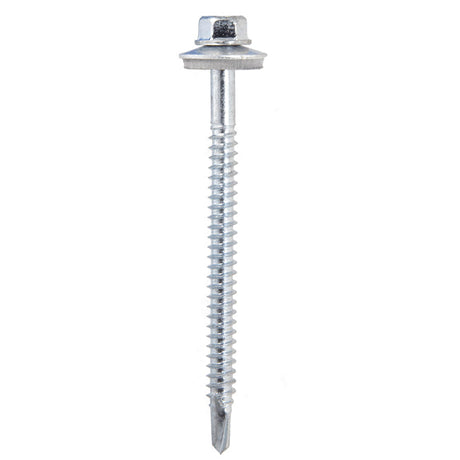 5.5 x 75mm Hexagon 16mm Washer Tek 3, 1.2 - 4.00mm Light Gauge, Bi-Metal Stainless A2 BMW5.5-75-3