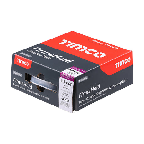 FirmaHold 2.8 x 63 Ring / FirmaGalv *NO GAS* CFGT63 (Paslode compatible) 3300 nails per box