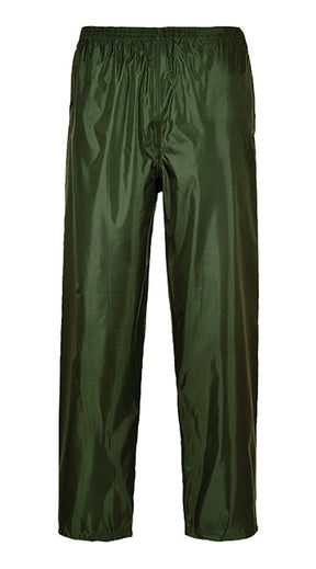 Medium Olive Green Portwest Classic Rain Trousers
