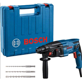 Bosch GBH 2-21D 3 Function SDS+ Hammer Drill 110V + Free 3 Piece SDS plus Bit Set