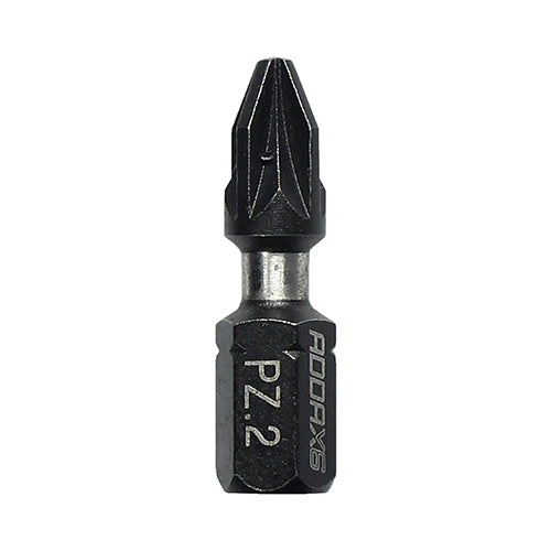 PZ2 x 25mm Addax X6 Impact Screwdriver Bit (Pack of 10) 2PZ25X6