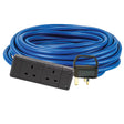 14M Extention Lead 240V x 13a Heavy Duty 2.5mm Cable 2-Way