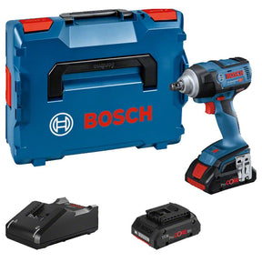 Bosch GDS 18V-300 Brushless Impact Wrench, 2 x 4.0Ah Batteries, Charger & L-BOXX