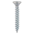 4 x 1" (3.0 x 25mm) Timco Twin-Thread Countersunk Pozi Woodscrews, Bright Zinc Plated, 00041CWZ