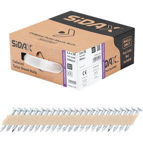 3.4 x 35mm Extra Electro Galvanised Positive Placement Nails, NO GAS (Box of 2000) CHN06-3435