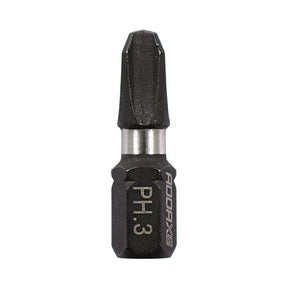 PH3 x 25mm Addax X6 Impact Screwdriver Bit (Pack of 10) 3PH25X6