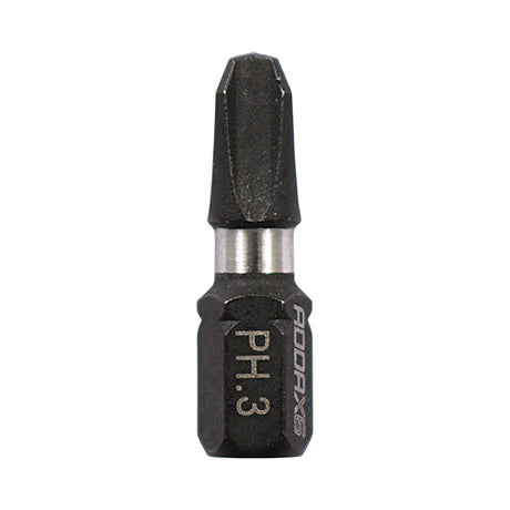 PH3 x 25mm Addax X6 Impact Screwdriver Bit (Pack of 10) 3PH25X6