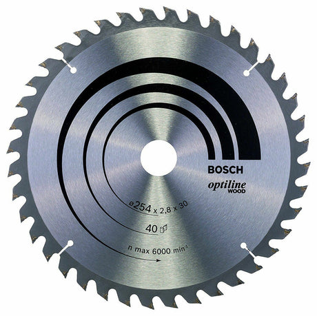 Bosch 254 X 30 X 40 Teeth Circular Saw Blade TCT, 1.8mm Thick
