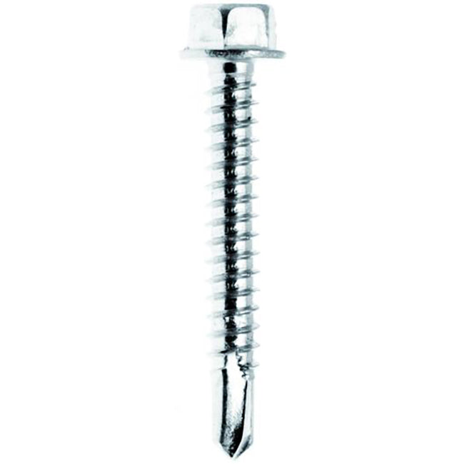5.5 x 25mm Hexagon Tek 3, 1.2 - 4.00mm Light Gauge, Bi-Metal Stainless A4 A4BMHH5.5-25-3