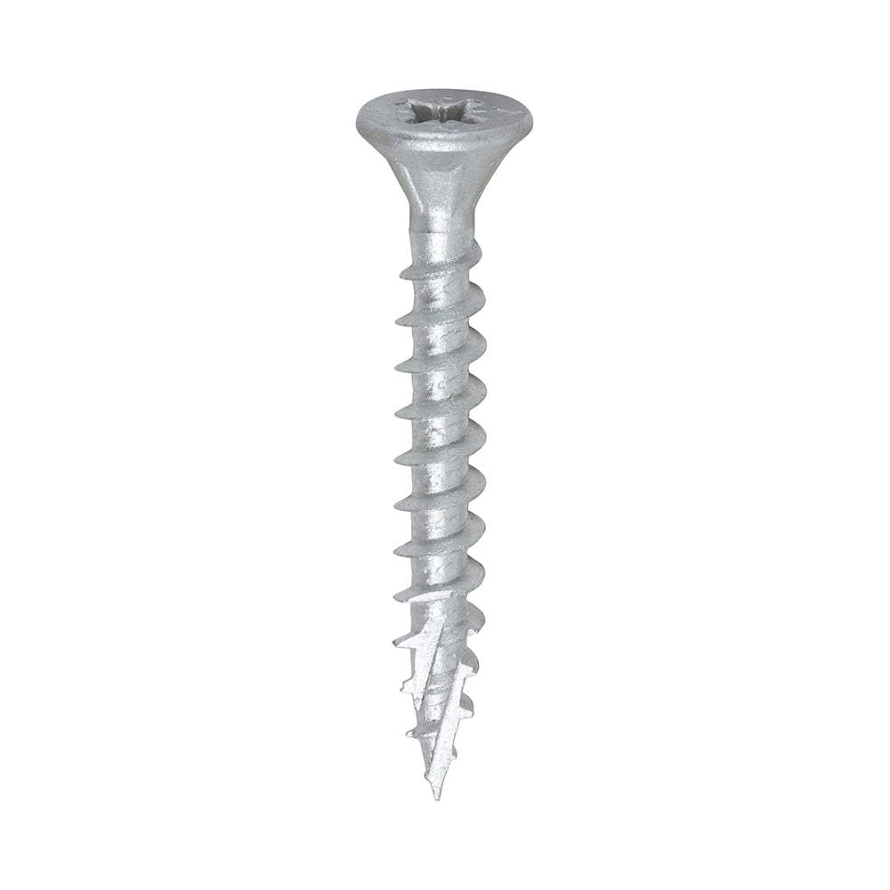 Timco 5.0 x 40 Countersunk Pozi Pz2, C2 Exterior Screws, Silver Organic