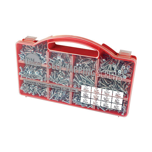 1305 Pieces Timco Self-Tapping Assortment in case STSTRAY