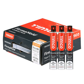 FirmaHold 3.1 x 63 Ring / FirmaGalv + 3 gas CPLT63RG (Paslode compatible) 3300 nails per box