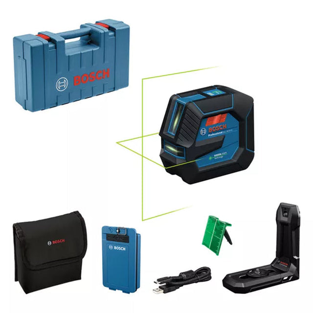Bosch GLL 20-22 G Line Laser, Mount & Case 3.7V 3.0Ah Lion Battery