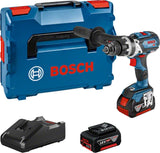 Bosch GSB 18V-110C Robust Combi Brushless 2 x 5.0Ah Batteries with Charger & L-Boxx