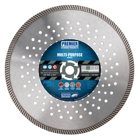 300mm x 20mm 4 Star 4 in 1 Fast Cut Multi-Purpose Diamond Blade DP16010 P4/4in1
