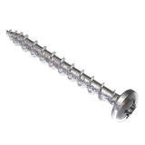 Screw-Tite 4 x 16mm Pan Pozi PZ2, All Purpose Screw, Net Coat Zinc Plated. TFSTPZ4016
