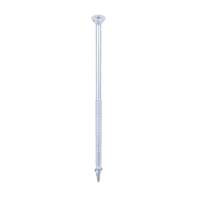 Timco 5.5 x 150mm Countersunk Self Drill Screws, Timber To Metal 1.2-3.0mm, Ruspert silver plated, No3. Phillips Drive