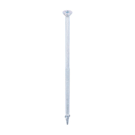 Timco 5.5 x 150mm Countersunk Self Drill Screws, Timber To Metal 1.2-3.0mm, Ruspert silver plated, No3. Phillips Drive