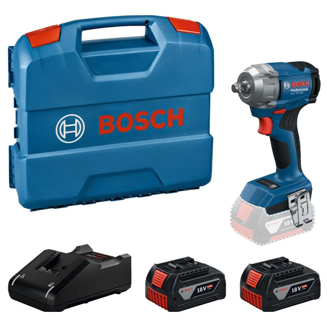 Bosch GDX 18V-350 Impact Wrench / Driver With 2 x 5.0ah batteries *Refurbished*