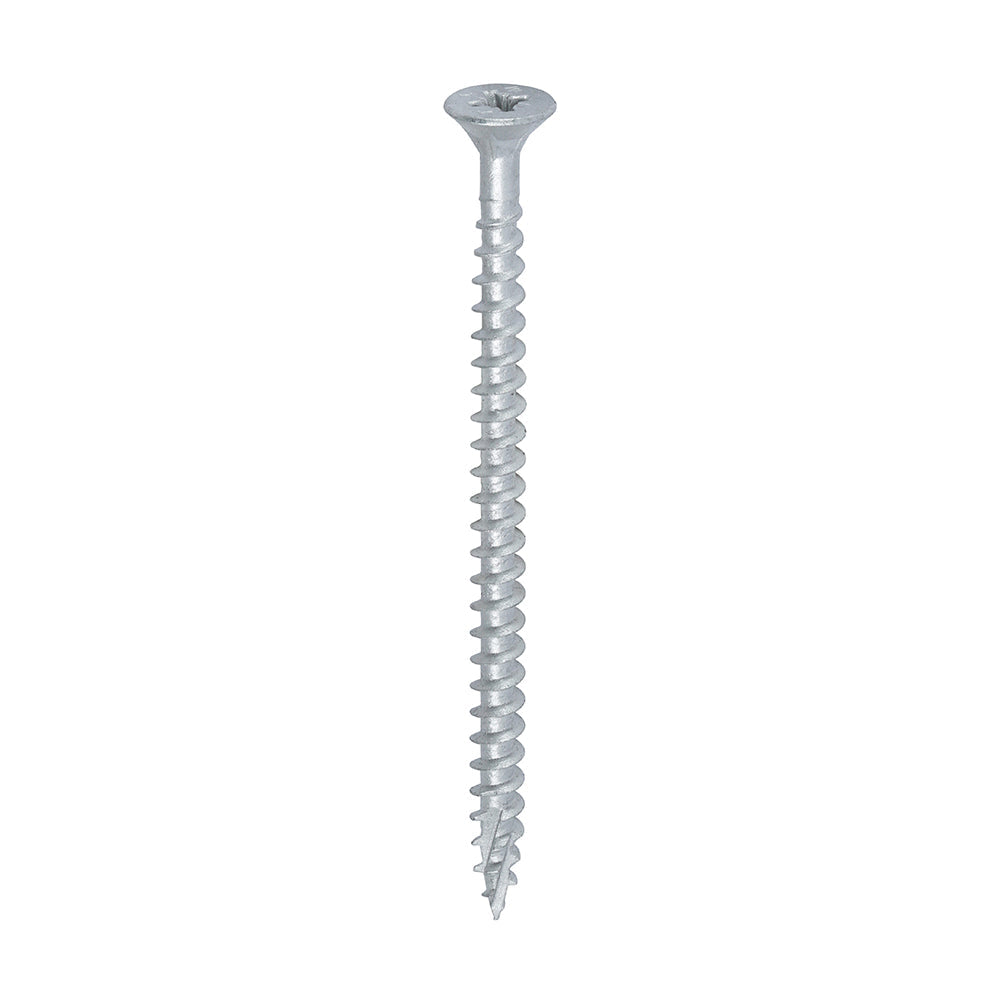 Timco 5.0 x 80 Countersunk Pozi Pz2, C2 Exterior Screws, Silver Organic