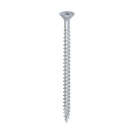 Timco 5.0 x 80 Countersunk Pozi Pz2, C2 Exterior Screws, Silver Organic