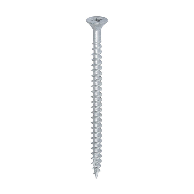 Timco 5.0 x 80 Countersunk Pozi Pz2, C2 Exterior Screws, Silver Organic