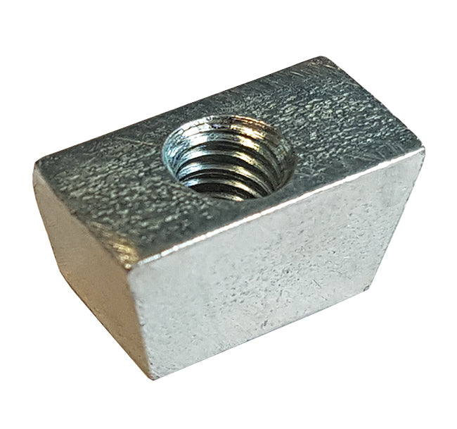 M6 Vee Nut Mini (Wedge Nut) To Suit Rib Deck 60, Mild Steel, Bright Zinc Plated