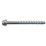 M6 x 55 MasonMate Extra Hex Flange Concrete Screw Bolt, ETA1 Option 1, Bright Zinc Plated