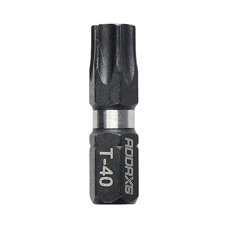 T40 X 25mm Addax X6 Impact Screwdriver Bit (Pack of 10) 40TX25X6