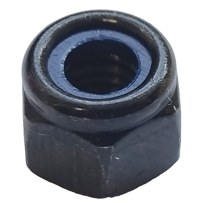 M6 Nyloc Nut Steel Black Zinc Plated, Class 8 DIN 982 Type P