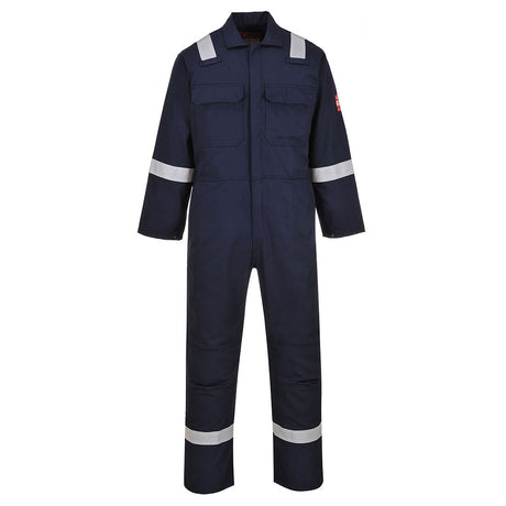 Large Navy Portwest Bizweld Iona Flame Resistant Coverall BIZ5NARL