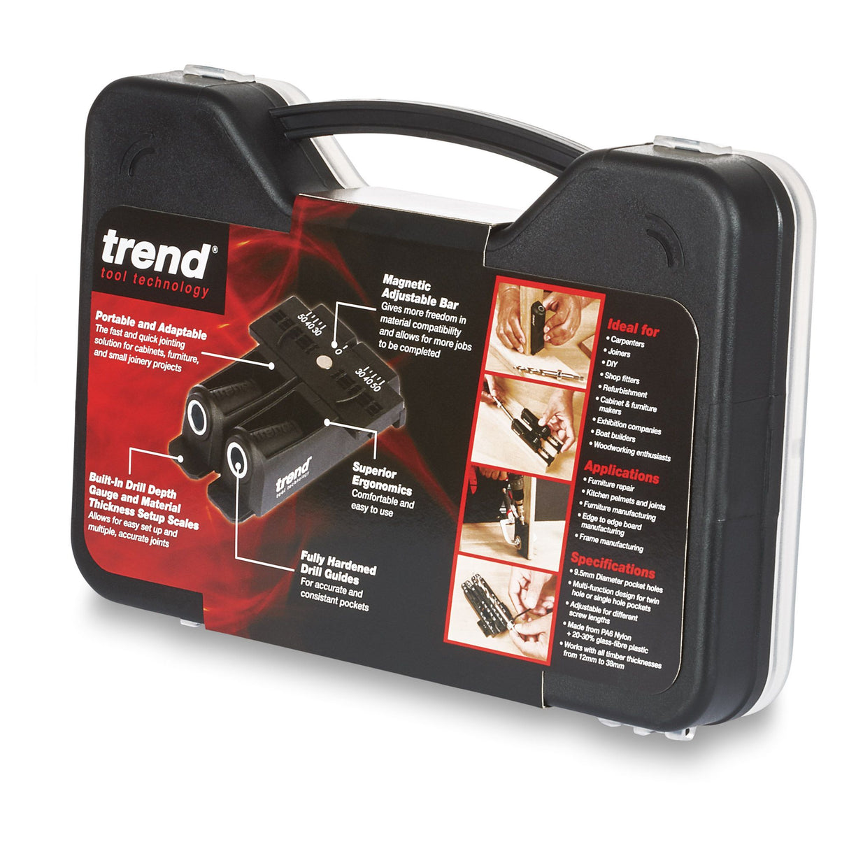 Trend 3 In 1 Pocket Hole Jig Kit PH/JIG/BK