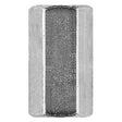 M10/M12 x 30mm Coupler Nut, 17mm A/Flat, Steel Zinc Plated
