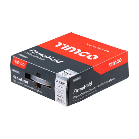 FirmaHold 3.1 x 90 Straight Shank / Bright *NO GAS* CBRT90 (Paslode compatible) 2200 nails per box