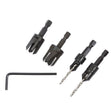 Trend Snappy 4 Piece Set Countersink & Plug cutter Set SNAP/PC/A