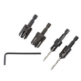 Trend Snappy 4 Piece Set Countersink & Plug cutter Set SNAP/PC/A