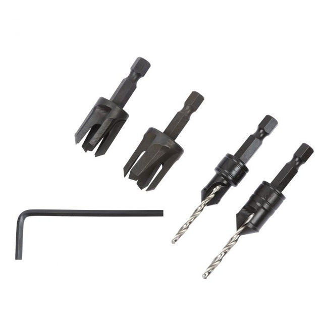 Trend Snappy 4 Piece Set Countersink & Plug cutter Set SNAP/PC/A