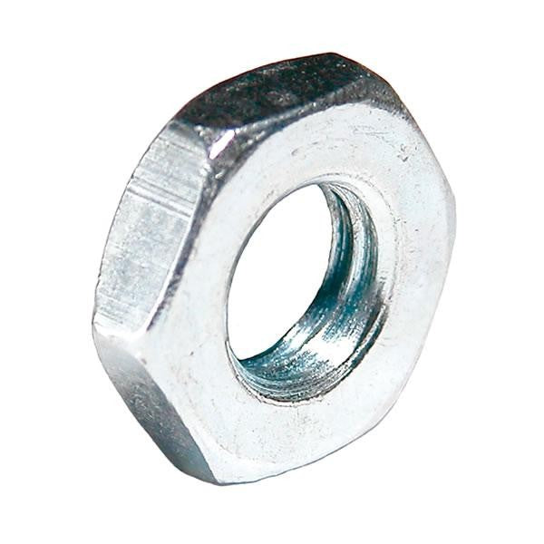 M42 Hexagon Lock (Half) Nut Mild Steel Bright Zinc Plated, Grade 4, DIN 936