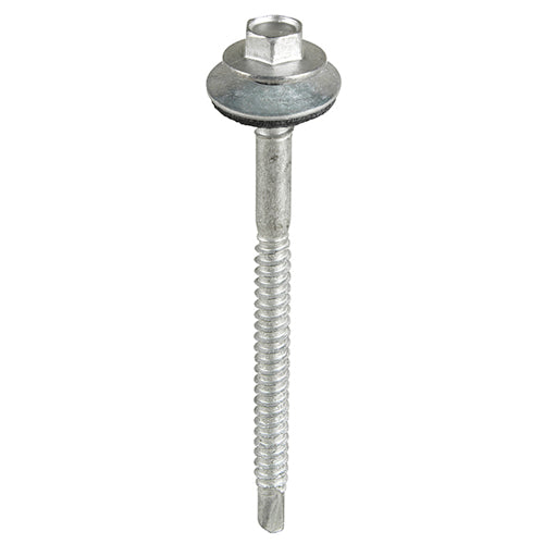 5.5/6.3 x 82mm Composite Light Section Steel (5mm) Screw with 16mm fixed washer, Bright Zinc Plated