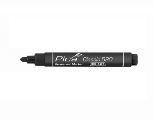 Pica 520/46 Permanent Marker Round Tip 1-4mm Black